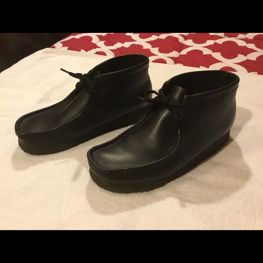 Clarks Originals Wallabee boots.